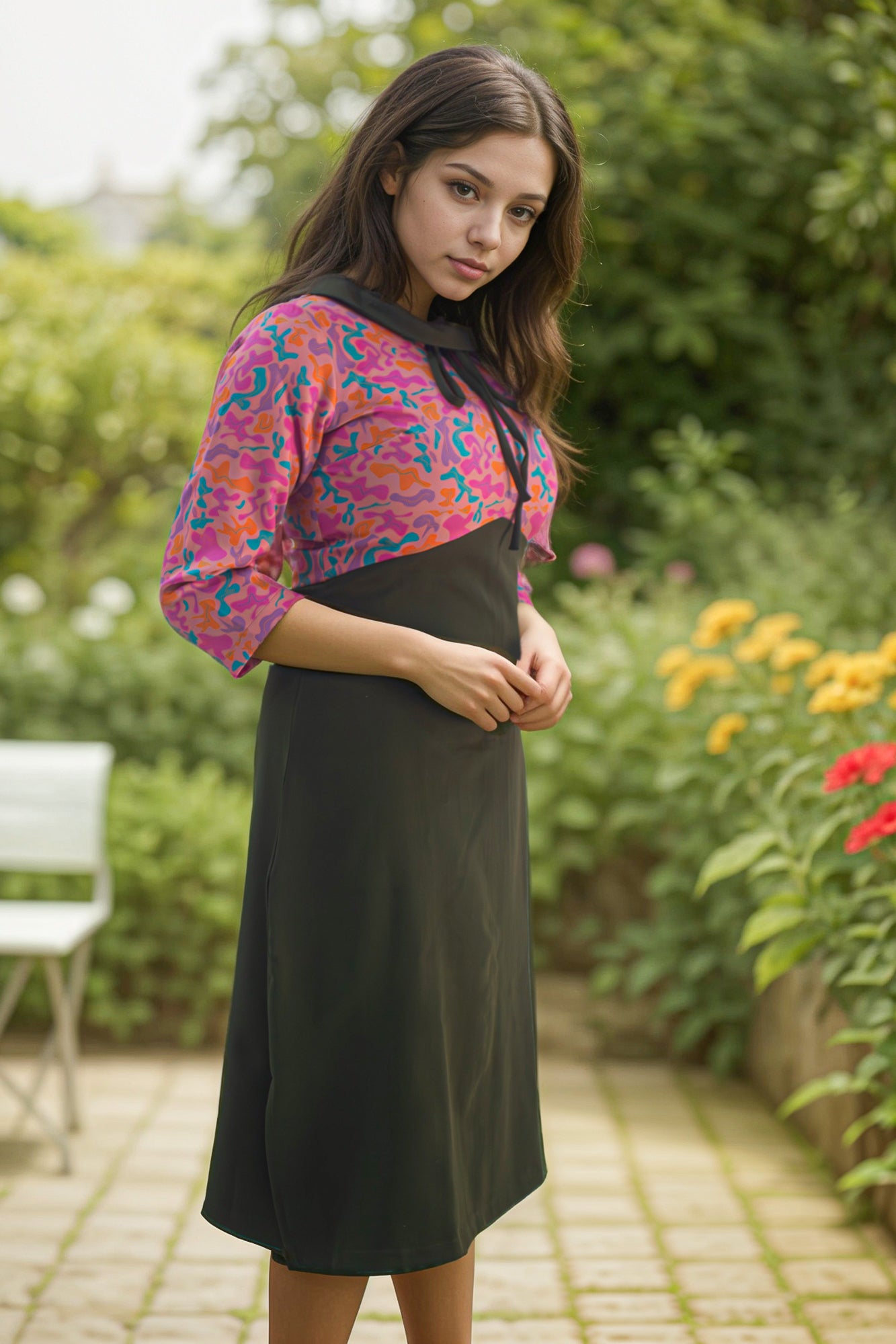 Peter Pan Collar Dress - IREA Life