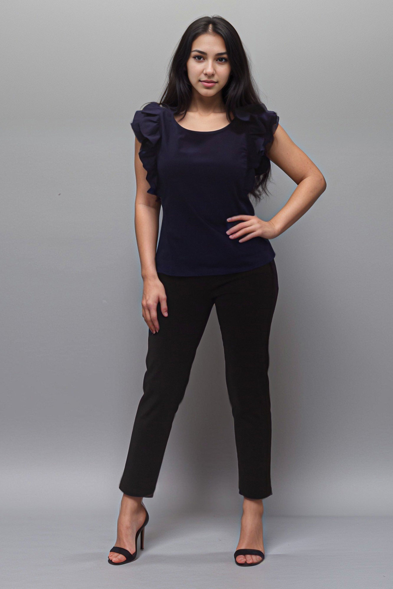 Double Ruffle Sleeve Top