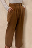 Beige Wide Leg Pants