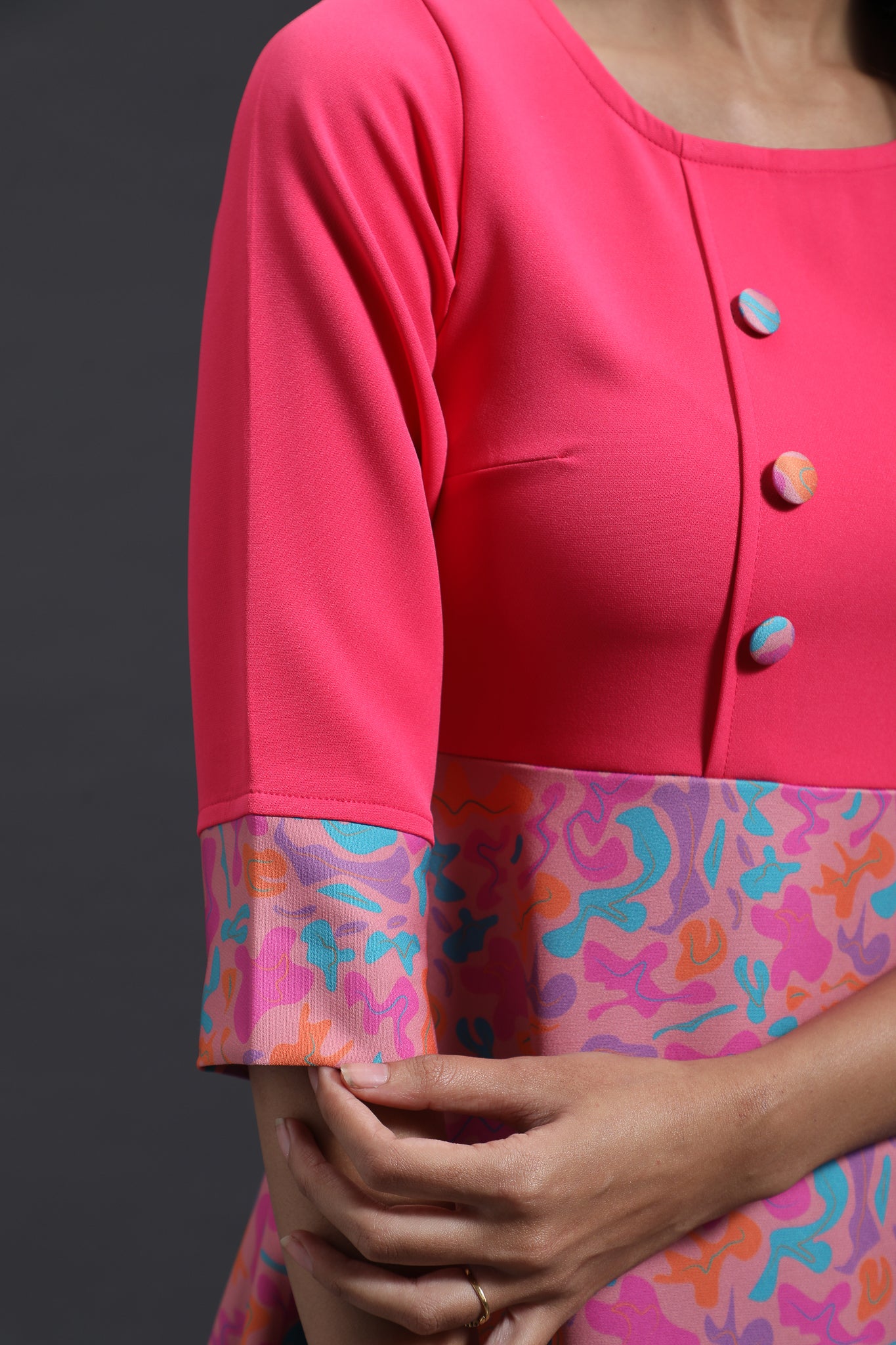 Printed Flare Skirt Dress