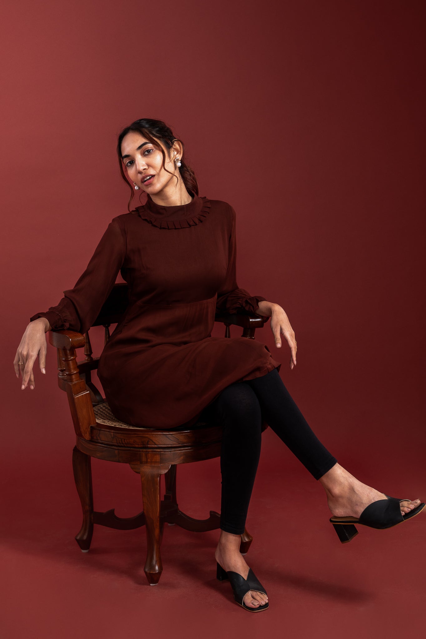 Brown Georgette Kurti