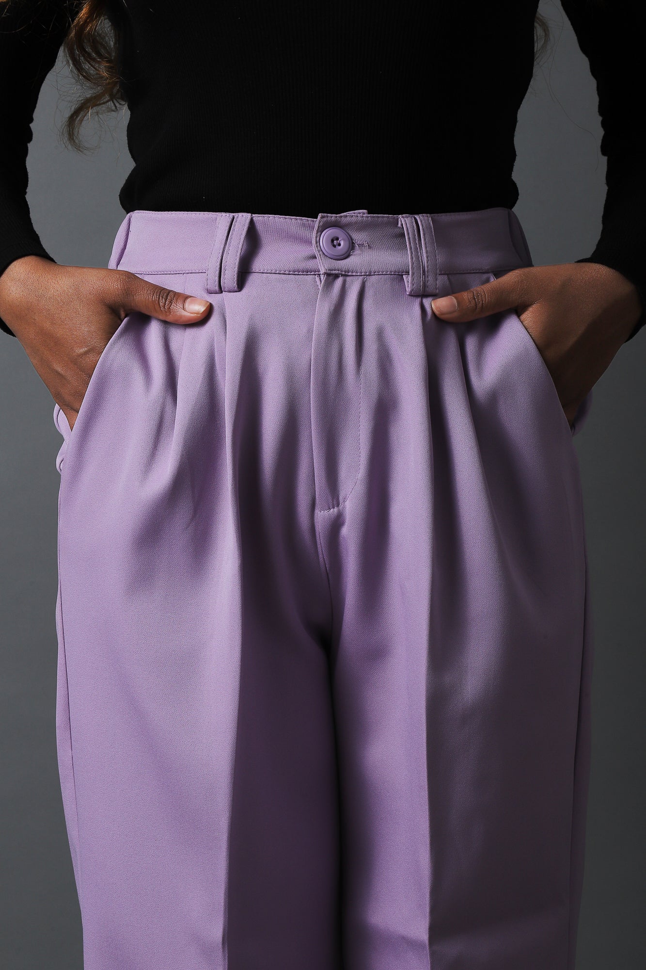 Purple Wide Leg Pants