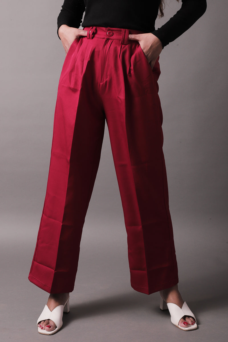 Load image into Gallery viewer, Red Wide Leg Pants
