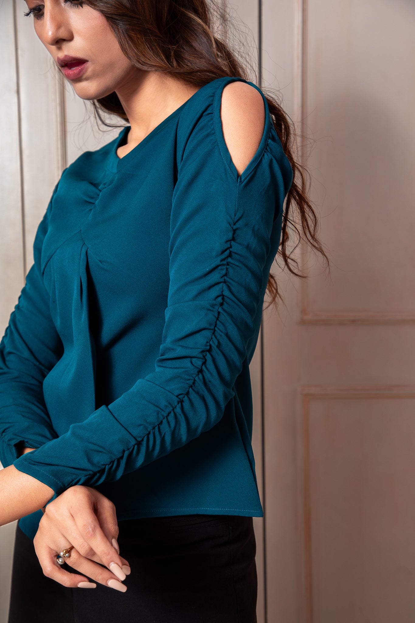 Ruffle Sleeve Top