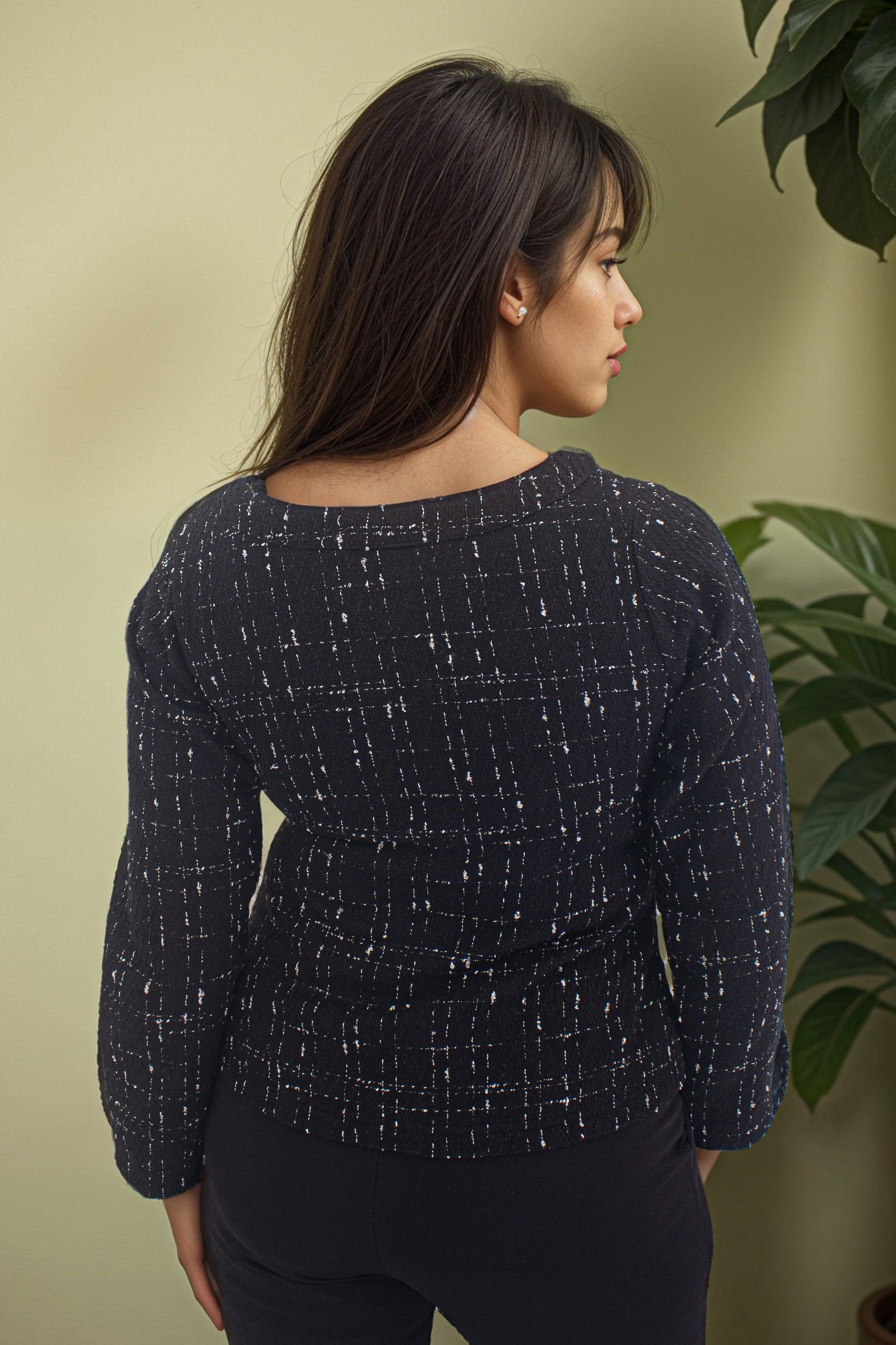 Tweed Top office attire for women - IREA Life