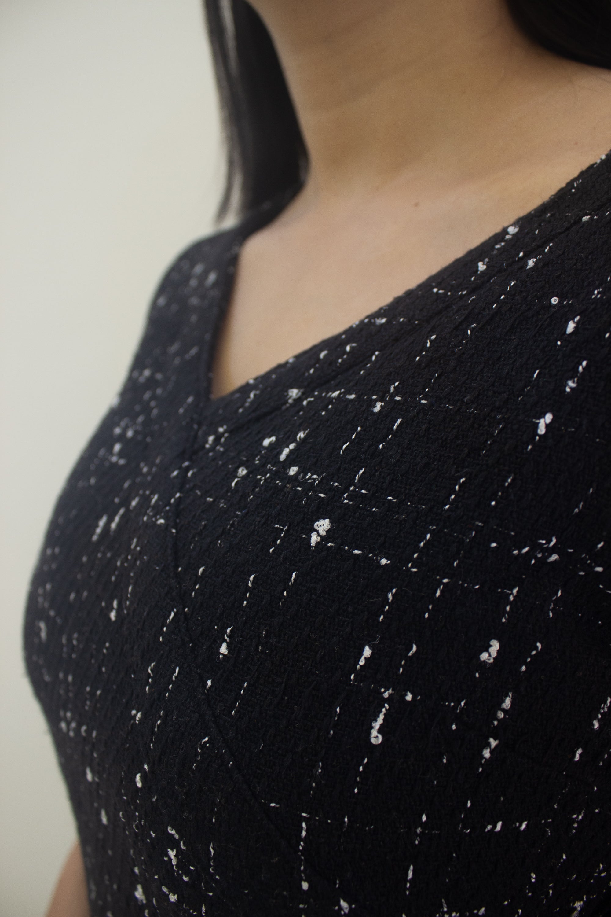 Black Tweed Top for women - IREA Life