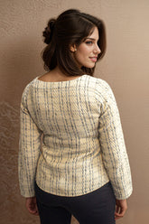 womens tweed top for formal look - IREA Life