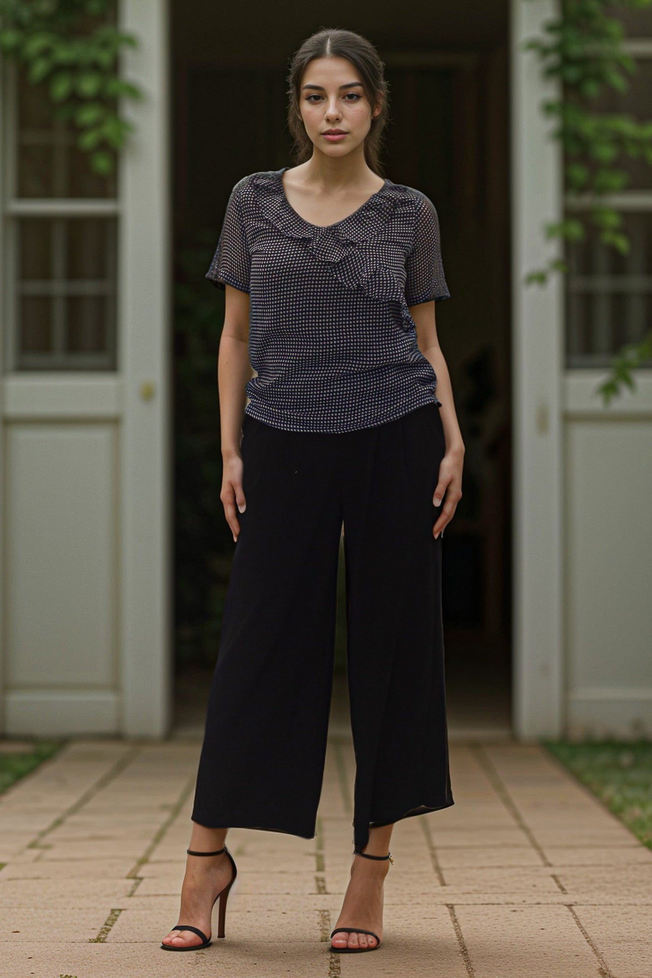 Chiffon Ruffle Top