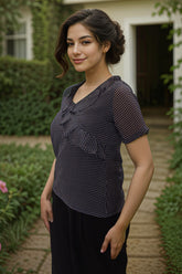 Chiffon Ruffle Top