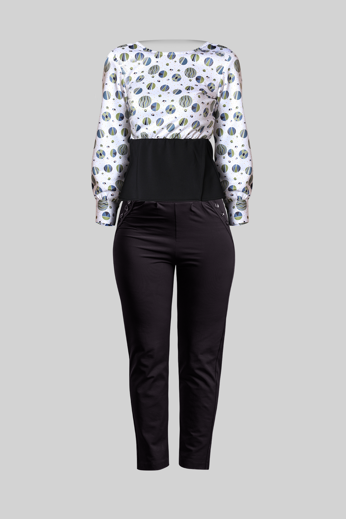 Women office wear pants &amp; Peplum Top - IREA Life
