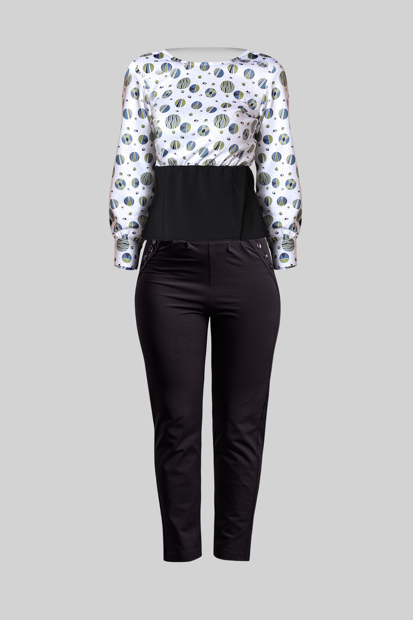 Women office wear pants &amp; Peplum Top - IREA Life
