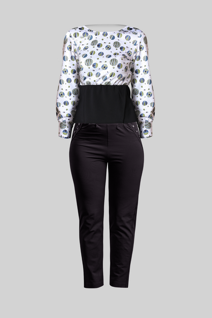 Women office wear pants &amp; Peplum Top - IREA Life