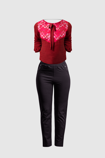 formal wear for women with black pants women combo - IREA Life