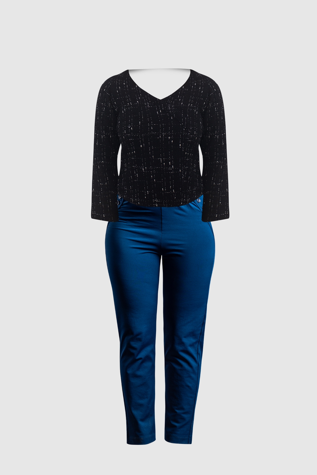 black work clothes and blue corporate attire - IREA Life