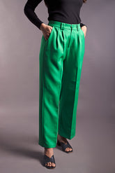 Green Wide Leg Pants
