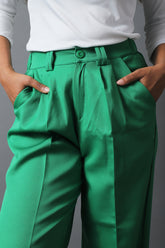 Green Wide Leg Pants