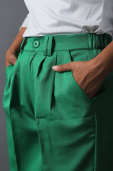 Green Wide Leg Pants