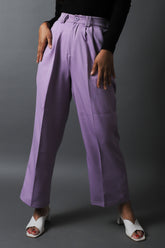 Purple Wide Leg Pants