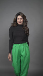 Green Wide Leg Pants