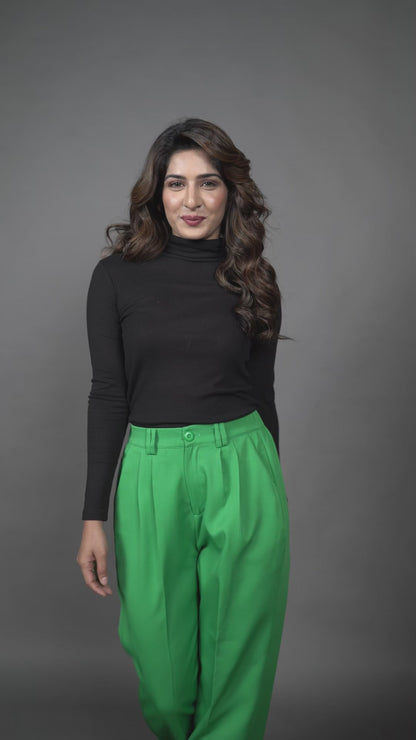 Green Wide Leg Pants