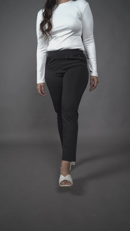 Freedom Straight Pants Black